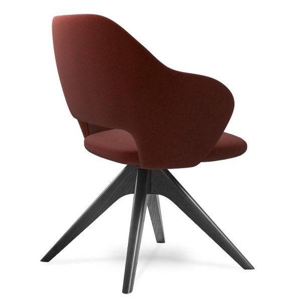 Jade Reception Chair Pyramid Black Oak Legs - Image 5