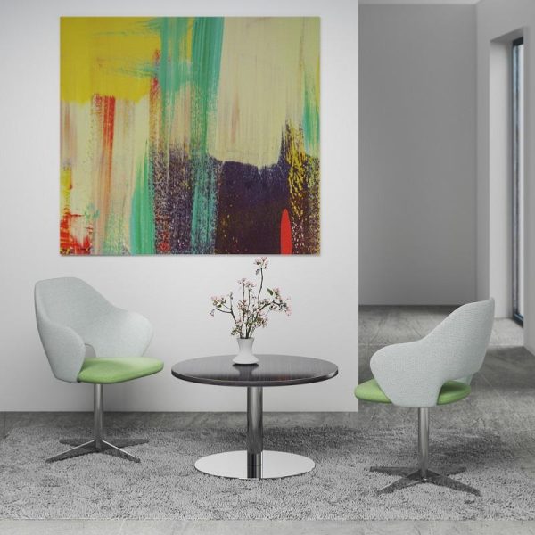 Jade Reception Chair Chrome 4 Star Base