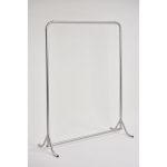 Silver coat rail no hangers