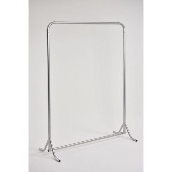Silver coat rail no hangers