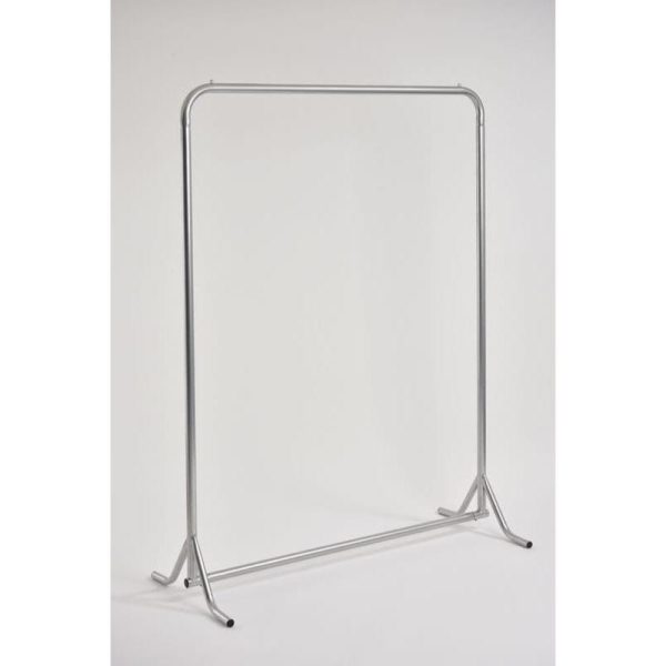 Silver coat rail no hangers