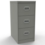 filing cabinet goose grey with 3 drawers