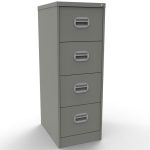 graphite grey office filing cabinets with 4 drawers