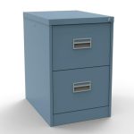 pastel blue filing cabinet with 2 drawers