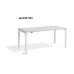 height adjustable desk with cascina pine desk top and white legs