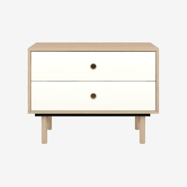 Brooklyn Home Office 2 Drawer Sideboard Oak - Image 3