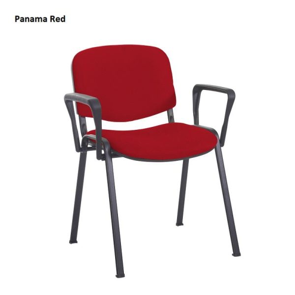 Conference / Meeting Chair Aquarius Black Frame And With Arms Fabric Choices 2 - Image 6