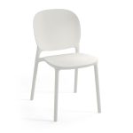 recycled chair white no arms