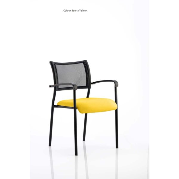 Mesh Chair Brighton Black Frame With Arms Choice of Colours - Image 8