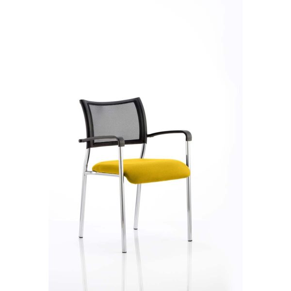 Mesh Chair Brighton Chrome Frame With Arms Choice Of Colours - Image 6