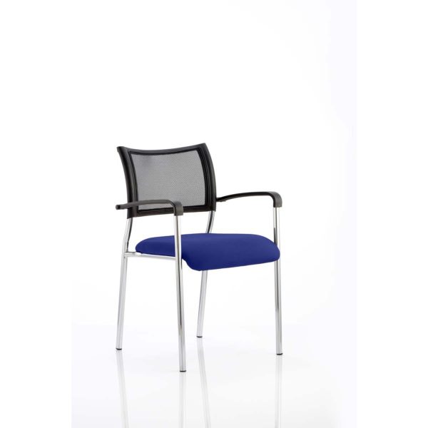 Mesh Chair Brighton Chrome Frame With Arms Choice Of Colours - Image 4