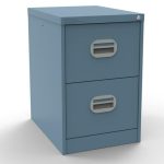 pastel blue filing drawers with 2 drawers