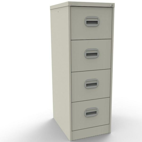 filing cabinet almond white with 4 drawers