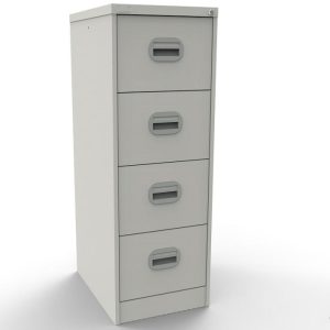 Office Filing Cabinet Connect 4 Drawer Traffic White
