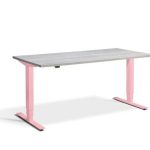 stand up desks with pink frame
