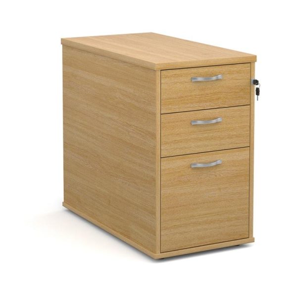 Office Desk High Pedestal Work H8 Beech - Image 10