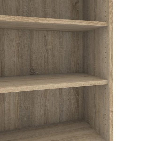 Alexis Office Bookcase Oak 4 Shelves - Image 6