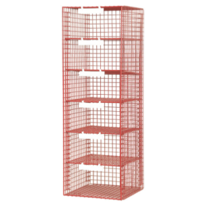 mesh pigeon holes extension. wire pigeon hole unit red with 6 compartments