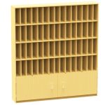 mail sorter 60 space pigeon holes with cupboard