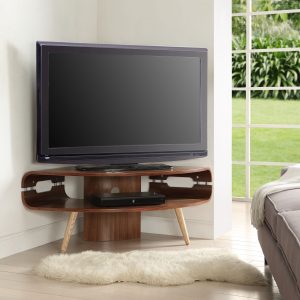 walnut corner tv stand