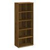 walnut bookcase with 4 shelves