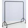 black mobile coat rail with no hangers