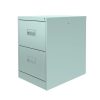 2 drawer office filing cabinet in aqua green