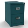 green 2 drawer filing cabinet