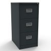 office filing cabinet black 3 drawers
