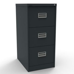 office filing cabinet black 3 drawers