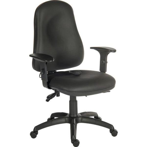 black wipe clean office chair