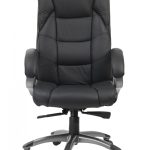 black leather office chair