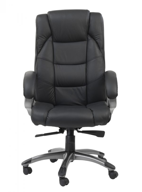 black leather office chair