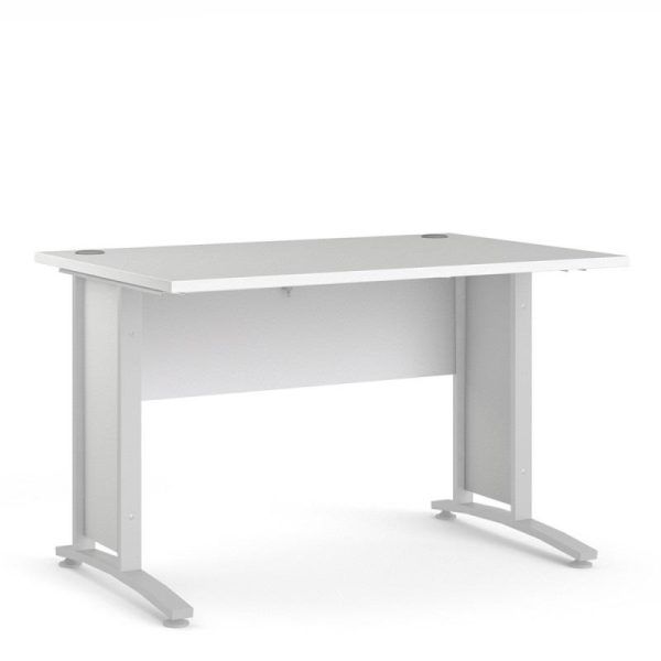 white office desk