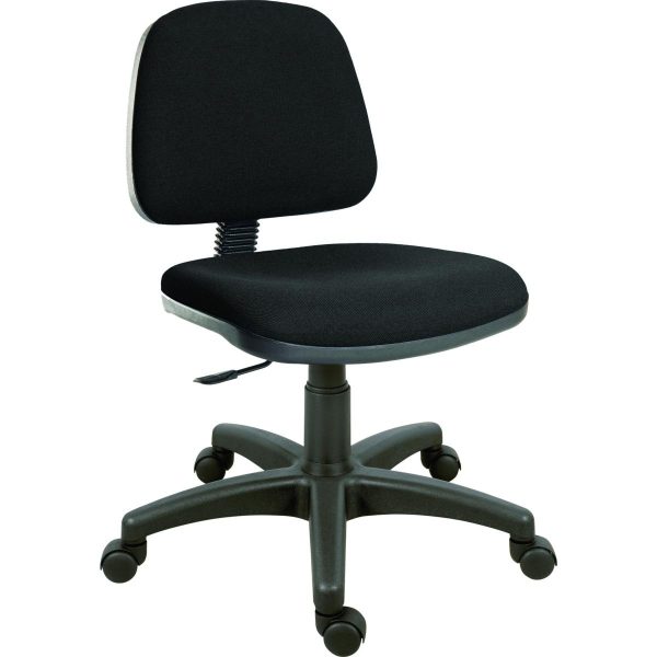 office chair medium back with black fabric seat