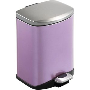 purple pedal bin