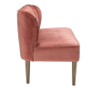 Pink velvet lounge chair