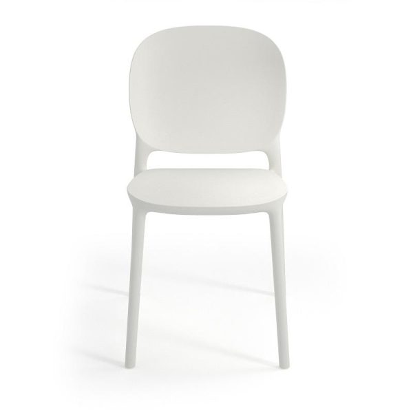 white cafe chair