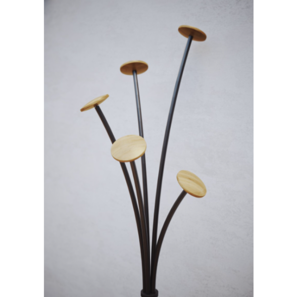 Coat Stand Fayre Black / Light Wood - Image 3