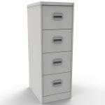 signal white filing cabinets with 4 drawers