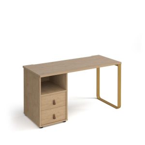 Home Office Desk Dubai 1400 With Pedestal With Drawers