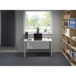 home office desk by window in room set