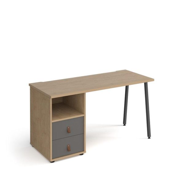 Home Office Desk Time 1400 with Pedestal With Drawers - Image 2