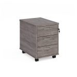 mobile office desk pedestal grey oak