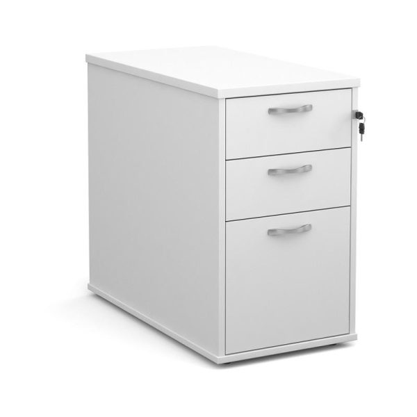 Office Desk High Pedestal Work H8 Beech - Image 9