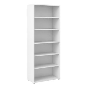 office bookcase white 5 shelves