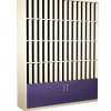 60 post hole cupboard with unit in white with purple cupboard