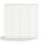 back view of pigeon hole and locker unit white