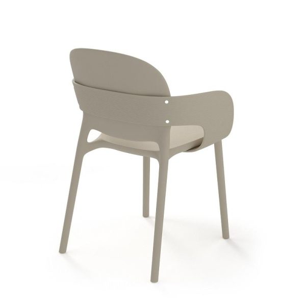 Florence Sustainable Chair With Arms Dove Grey - Image 3