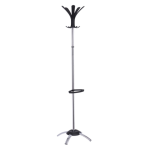 elegant chrome coat stand with black detail